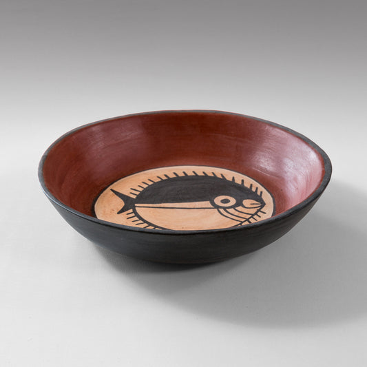 Assiette poisson lune Nazca