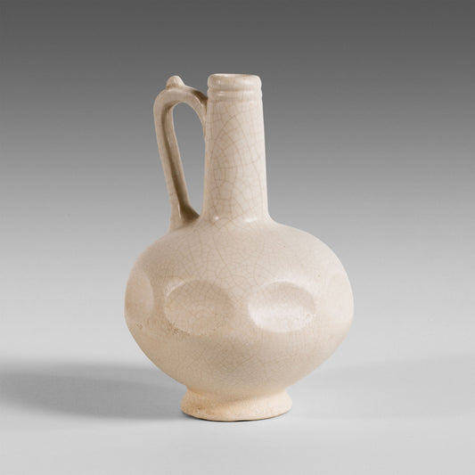 Vase céladon à facettes arrondies