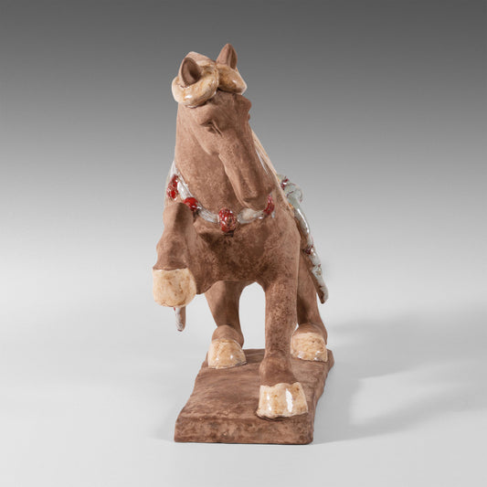 Cheval accroupi Tang