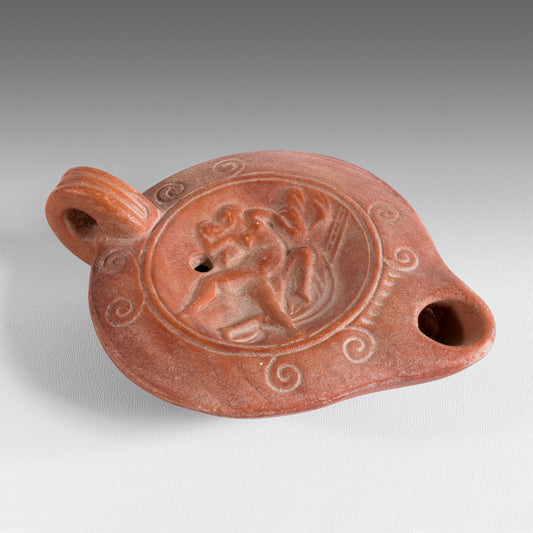 Lampe à huile couple enlacé