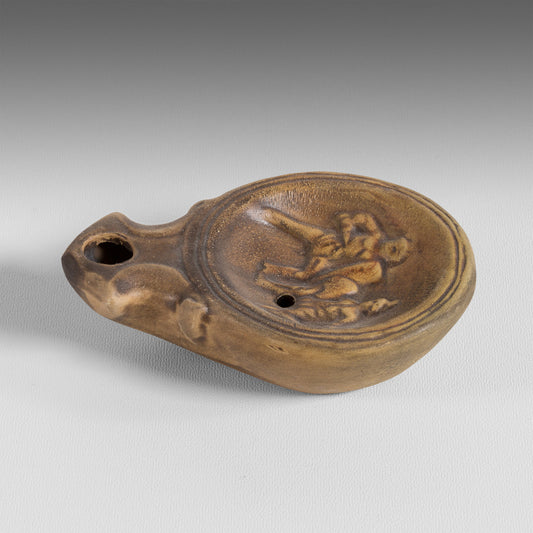 Lampe à huile 2 gladiateurs