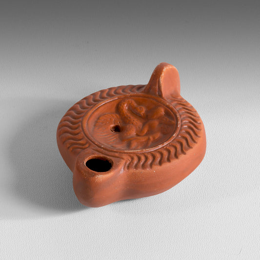 Petite lampe à huile Leda et le Cygne