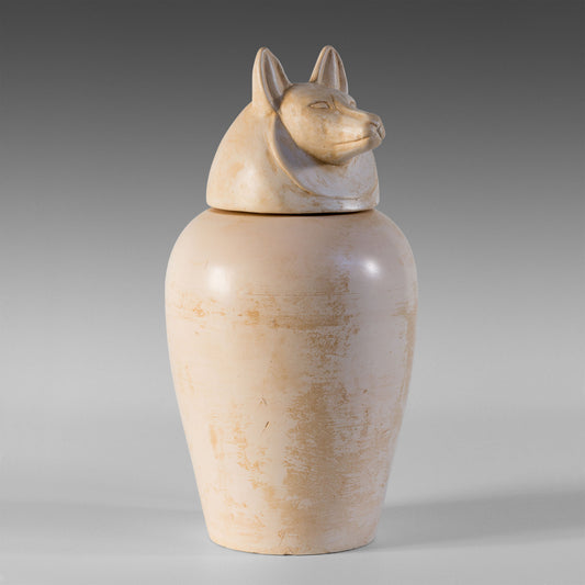 Vase canope Douamoutef « Tête de chien »