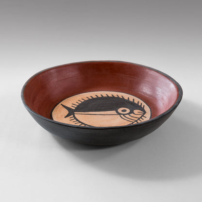 Assiette poisson lune Nazca