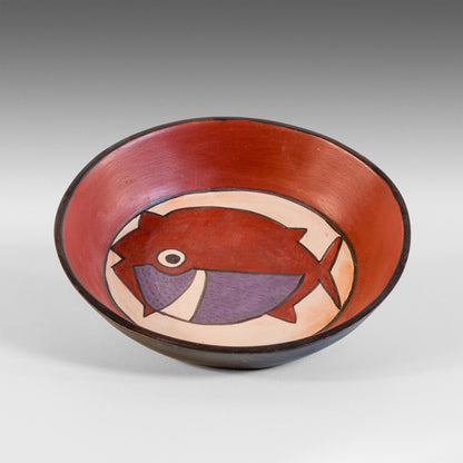 Assiette poisson carpe Nazca