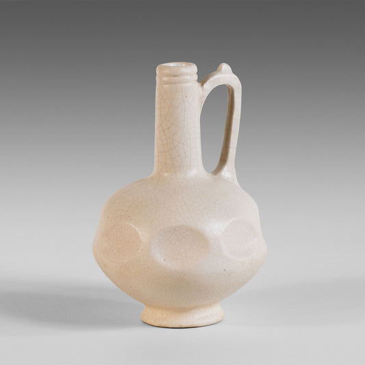 Vase céladon à facettes arrondies