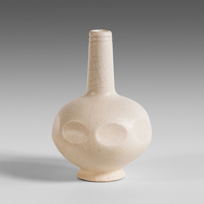 Vase céladon à facettes arrondies