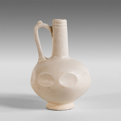 Vase céladon à facettes arrondies