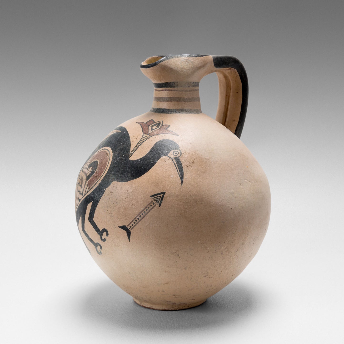 Cruche chypro-archaïque oiseau